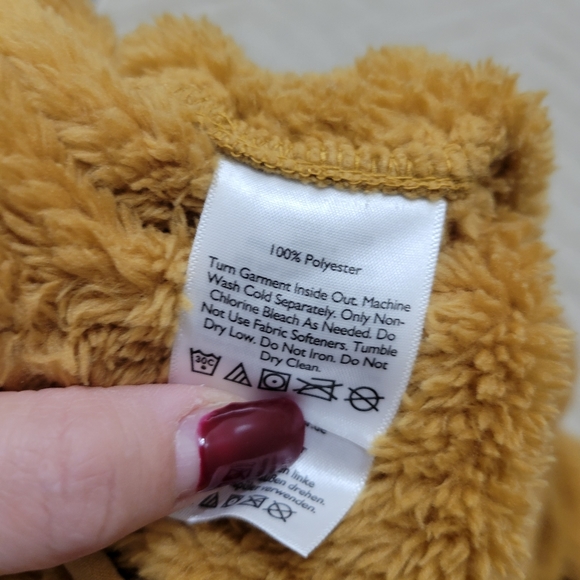 Eddie Bauer Quest Plush Fleece 1/4 Zip Mustard Pullover New With tags - Picture 7 of 9